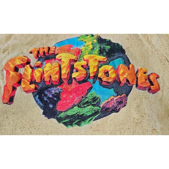 The Flintstones Factory Artwear 90's Vintage Movie Tee Unisex Yellow Large - Picture 5 of 7